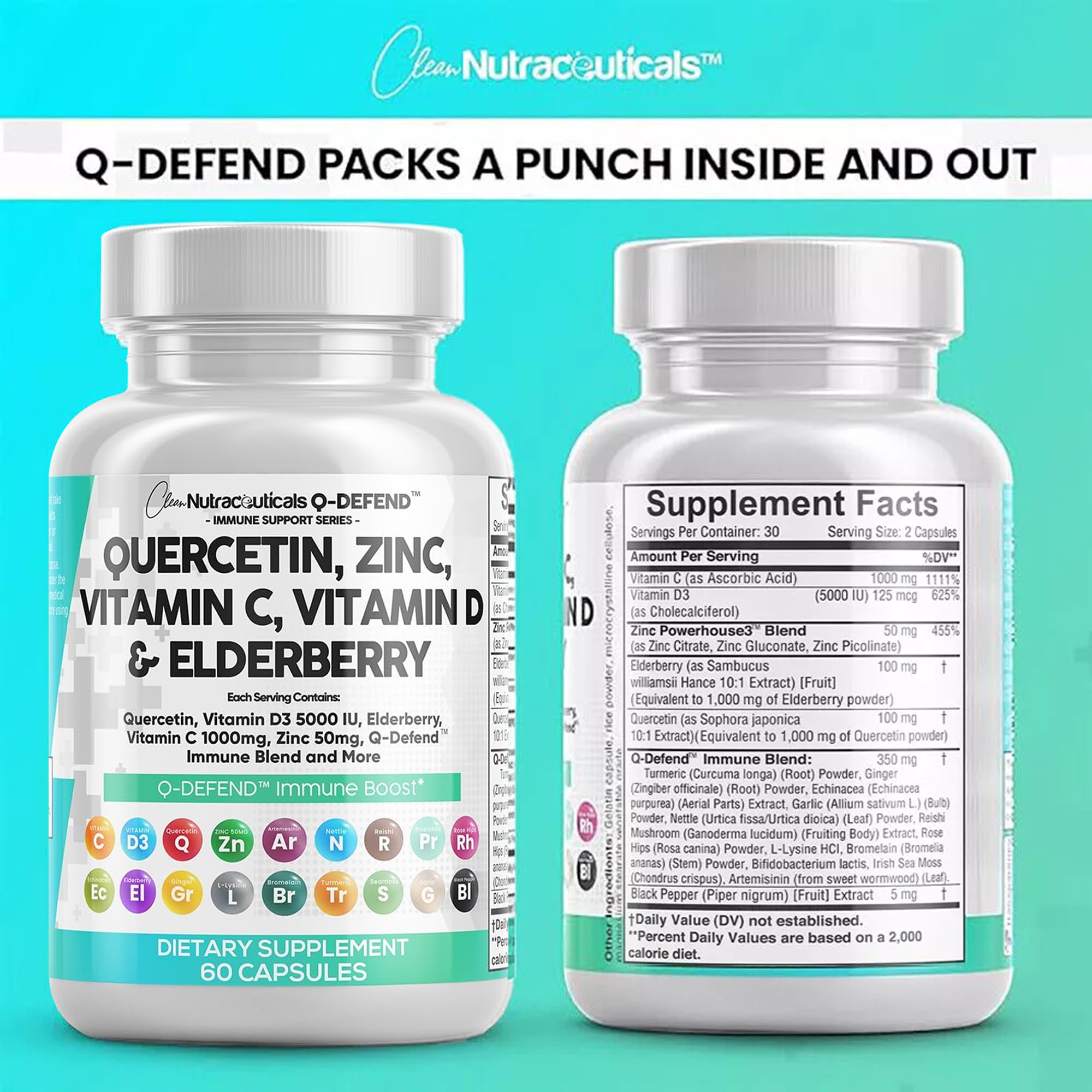 Quercetin, Zinc, Vitamin C, D  – Wellness Quercetin Bewertung und Preis
