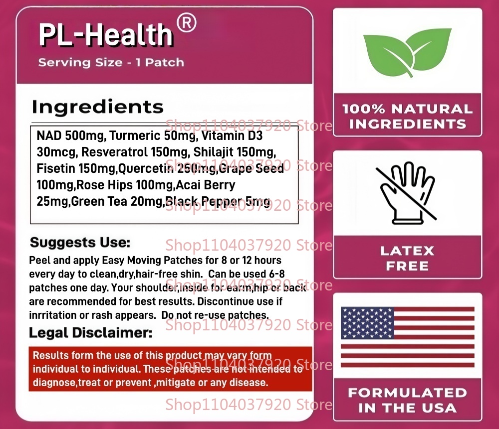 30 Patches NAD+ Transdermal Pa – Wellness Quercetin Bewertung und Preis
