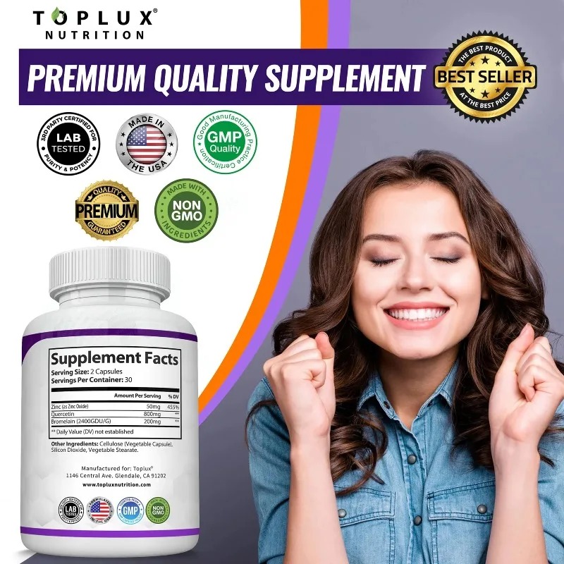Quercetin & Bromelain Capsules – Wellness Quercetin Bewertung und Preis