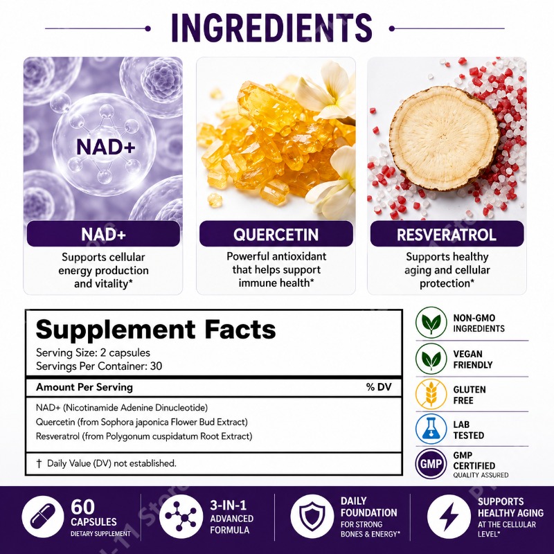 Docteat NAD+ Capsules with Res – Wellness Quercetin Bewertung und Preis